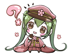 Hatsune Miku senbonsakura sticker #695255