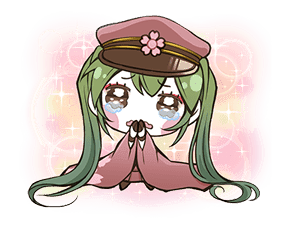 Hatsune Miku senbonsakura sticker #695273