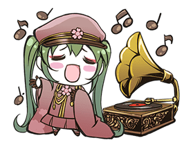 Hatsune Miku senbonsakura sticker #695282