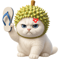 ❤️แมวขาว หัวทุเรียน❤️