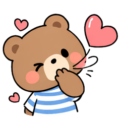 Little bear stickers without text