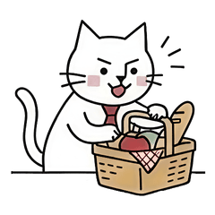 大人可愛い2匹の猫 (家族)