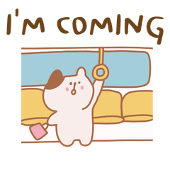 A lovely cat sticker English