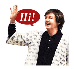 Chat with Paul McCartney sticker #5286106
