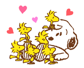 SNOOPY & Woodstock sticker #5436844