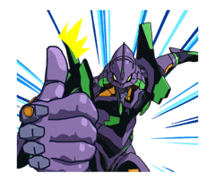 Animated EVANGELION sticker #5437030