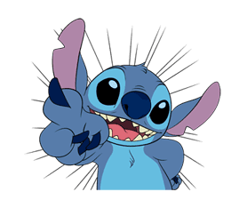 Stitch on the Move sticker #6111533
