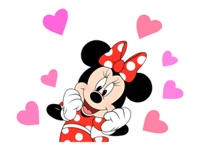 Lovely Mickey and Minnie sticker #7432693