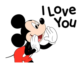 Lovely Mickey and Minnie sticker #7432696