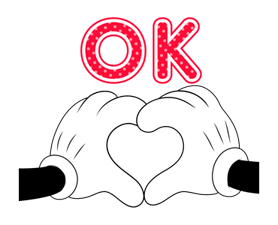 Lovely Mickey and Minnie sticker #7432700