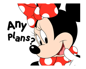 Lovely Mickey and Minnie sticker #7432701