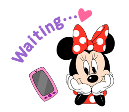 Lovely Mickey and Minnie sticker #7432705