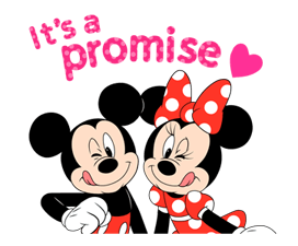 Lovely Mickey and Minnie sticker #7432712