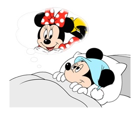Lovely Mickey and Minnie sticker #7432715