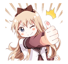 YURU-YURI sticker #8031397