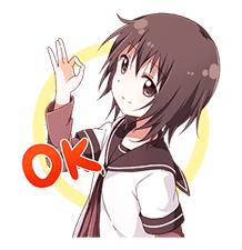 YURU-YURI sticker #8031405