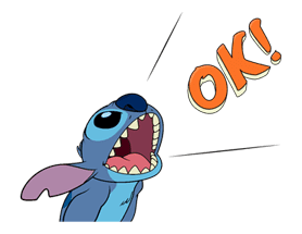 Animated Stitch (Rowdy) sticker #10116819