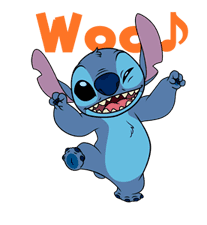 Animated Stitch (Rowdy) sticker #10116821