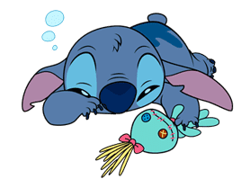 Animated Stitch (Rowdy) sticker #10116837