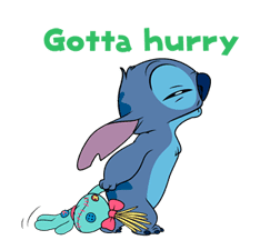 Animated Stitch (Rowdy) sticker #10116838