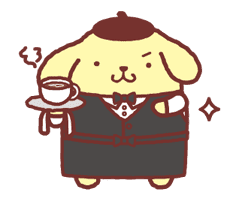Animated Pompompurin sticker #10551354