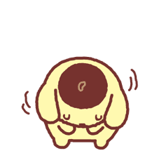 Animated Pompompurin sticker #10551360