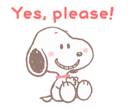 Lovely Snoopy sticker #11307540