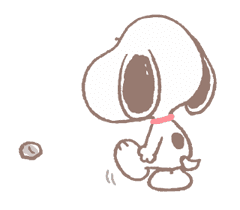 Lovely Snoopy sticker #11307552