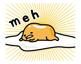 gudetama Pop-up Stickers sticker #12518992