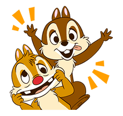 Chip 'n' Dale Pop-Up Stickers sticker #12519074