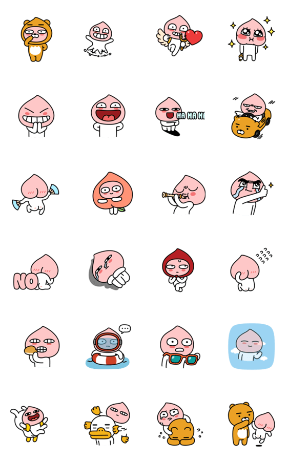 魅力的なアピーチ の１日 Lineスタンプマニア クリエイターズスタンプ
