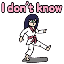KM19 Taekwondo princess sticker #8019287