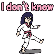 KM19 Taekwondo princess sticker #8019287
