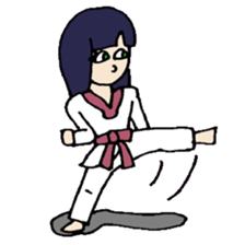 KM19 Taekwondo princess sticker #8019288