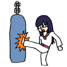 KM19 Taekwondo princess sticker #8019312