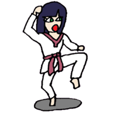 KM19 Taekwondo princess sticker #8019320