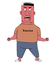 Man of Passion sticker #2032