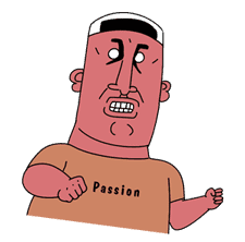 Man of Passion sticker #2056