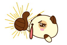 Panda Dog sticker #2579