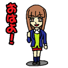 KM3 Japanese School Girls sticker #6392760