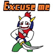 KM14 Hunter Noh Mask sticker #7838253