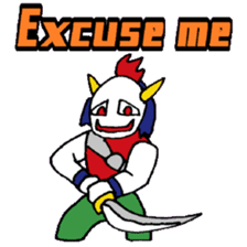 KM14 Hunter Noh Mask sticker #7838253