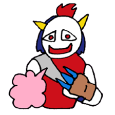 KM14 Hunter Noh Mask sticker #7838254