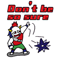 KM14 Hunter Noh Mask sticker #7838255