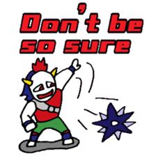 KM14 Hunter Noh Mask sticker #7838255