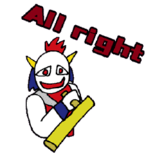 KM14 Hunter Noh Mask sticker #7838259