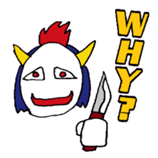 KM14 Hunter Noh Mask sticker #7838263