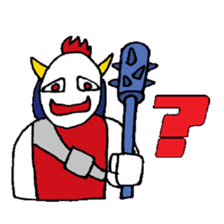 KM14 Hunter Noh Mask sticker #7838265