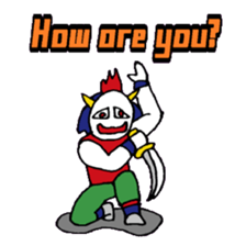 KM14 Hunter Noh Mask sticker #7838269