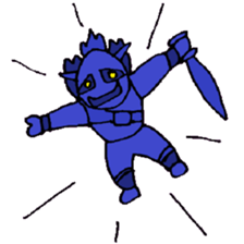 KM14 Hunter Noh Mask sticker #7838270